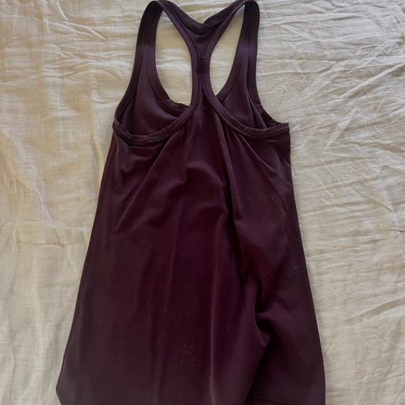lululemon womens swiftly tech racer back tank top dark purple size 4 - Picture 2 of 3